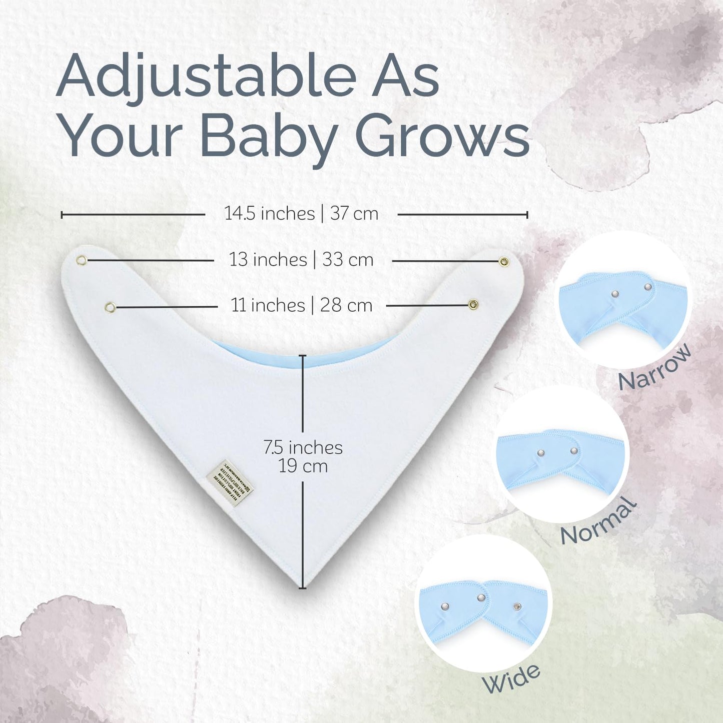 Baby Bibs for Drooling and Teething Baby Girls/Boys | Bandana Bibs for Eating, Washable Bibs for Newborn Babies | Organic Cotton Bibs for Infants, Feeding Bibs Waterproof 8|Pack